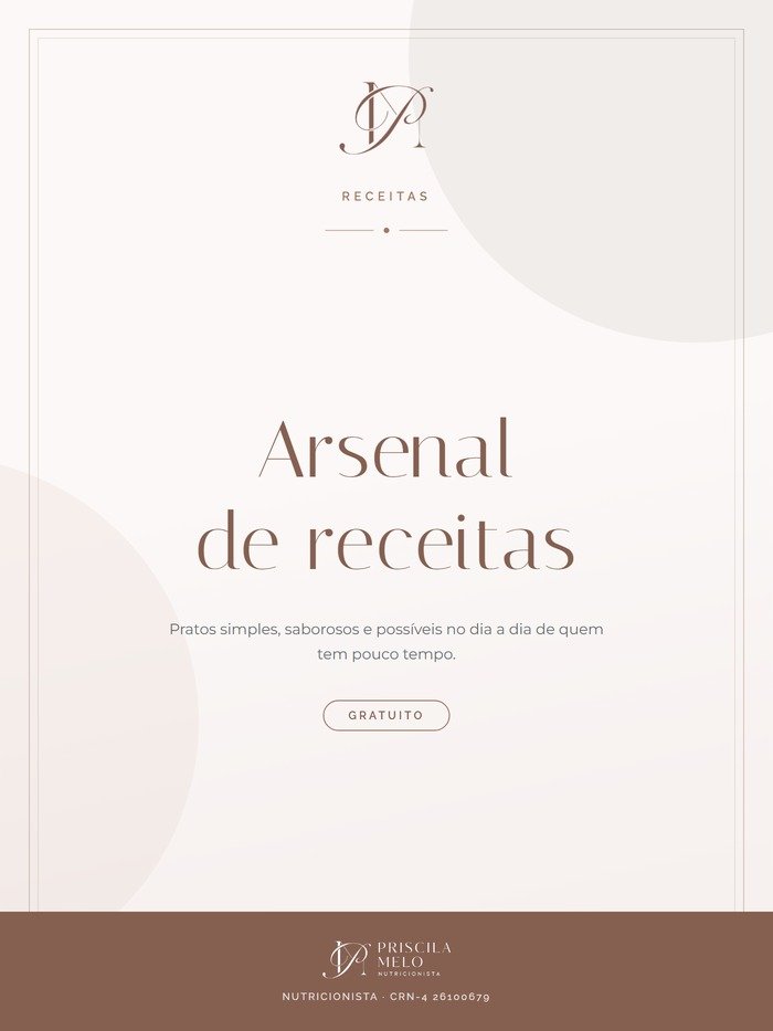 Capa do e-book Arsenal de receitas