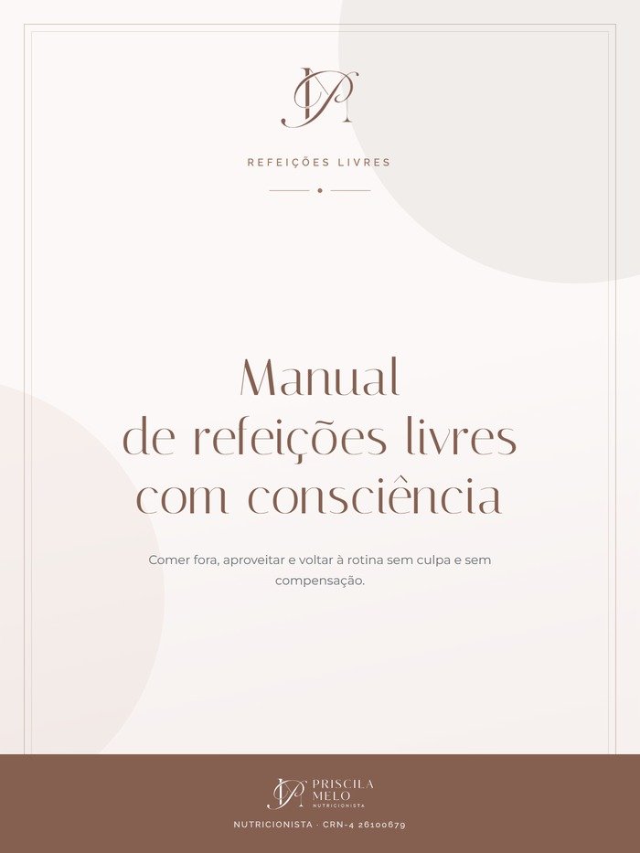 Capa do e-book Manual de refeições livres com consciência